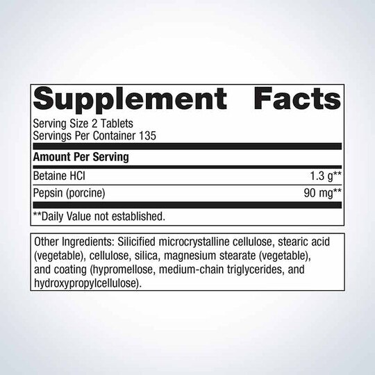 SpectraZyme Betaine HCL + Pepsin, MGS